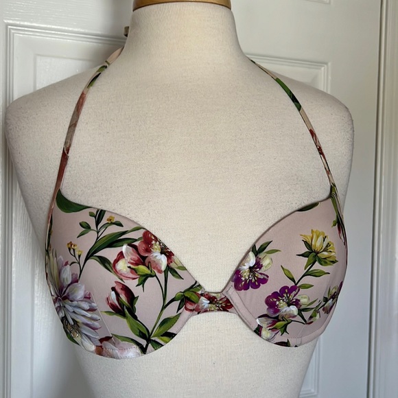 Dolce and Gabbana floral bikini top